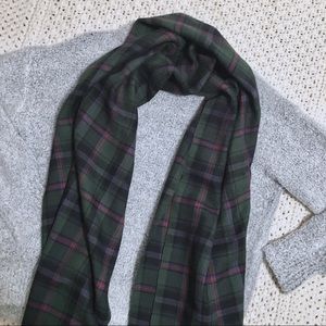 Eddie Bauer Wool Blend Plaid Scarf